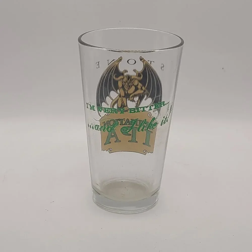 STONE RUINATION IPA Beer Pint Glass Bar I’m Very Bitter And I Like It
